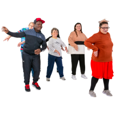 Group of people doing exercise